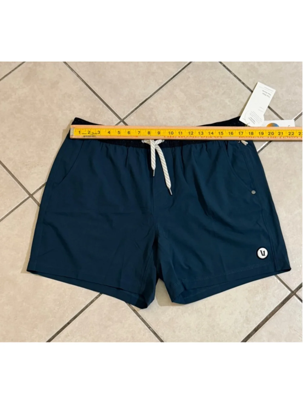 VUORI Men's KORE LINED SHORT 5” INDIGO COLOR SIZE XL